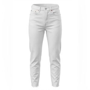 RE/DONE WOMENS SKINNY JEANS SIZE 28 VINTAGE WHITE (CREAM)